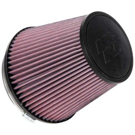 K&N High-Flow Original Lifetime Universal Clamp-On Air Filter: High Performance, Premium, Washabler: Flange Diameter: 6 In, Filter Height: 6.5 In, Flange Length: 1 In, Shape: Round Tapered, RU-1042