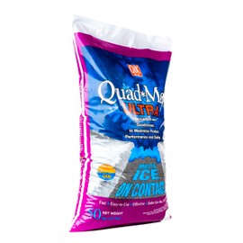 Qik Joe Quad Melt Ultra Instant Snow and Ice Melt with CMA for Sidewalks, Driveways, and Parking Lots, Deicer for Concrete, Asphalt, and Other Surfaces, Effective Below 0 Degrees, 50 Pounds