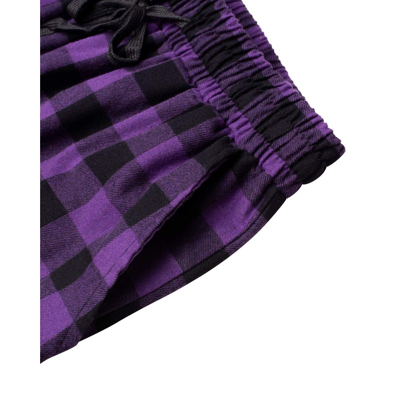 Alimens & Gentle Mens Heavyweight Flannel Plaid Pajama Pants 100%