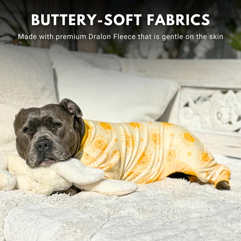 Spark Paws Dog Pajama, Dog Recovery Suit Male, Onesie, Ultra-Soft