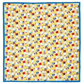 Yamamoto Hitoshouten Japanese Miscellaneous Goods Kyoto Accessories Yonchodo Handkerchief Sumo Wrestling Sumo 21-22-12324 Approx. 22.8 x 22.8 inches (58 x 58 cm)