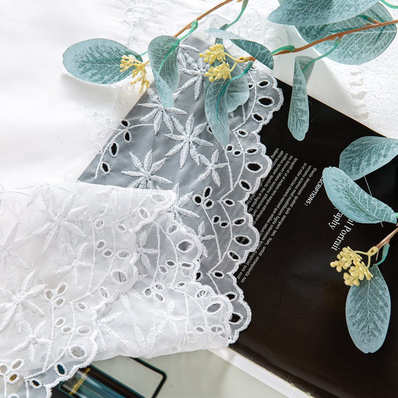 Joyswahl Jasmine, Voile Bistro Short Curtains with Eyelets