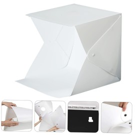 FELTECHELECTR Mini Photography Light Box Tent Led Kit 2 Backdrops Easy to Set up Sturdy Wrinkle for Cosmetics Toys Jewelry