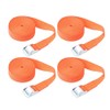 Ratchet Tie Down Straps, 5m x 25mm 4Pcs Adjustable Lashing