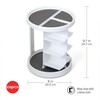 Copco White and Gray 2 Tier Vitamin Turntable with 6