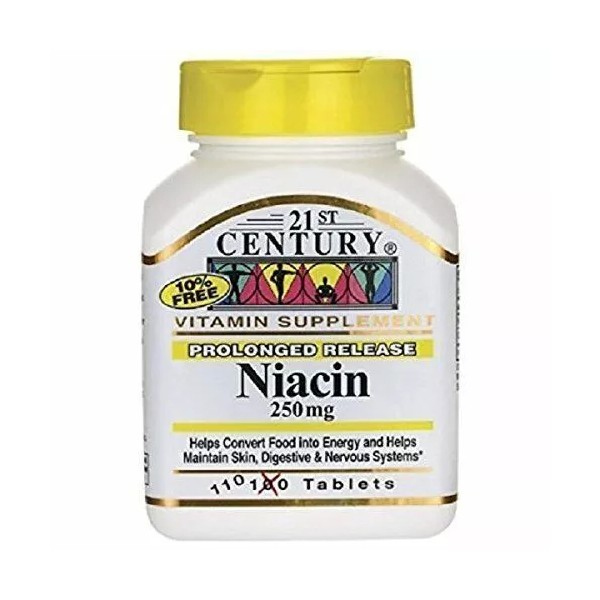 21st Century Niacin 250mg Vitamin Prolonged Release Tablets 110 Count