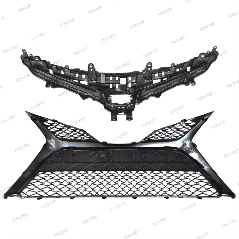 FOFUYEY 11PC For Camry SE 2018-2020 Front Gloss Black Grille