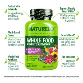 Naturelo Multivitaminico Natural Para Cabello Piel Uñas 60