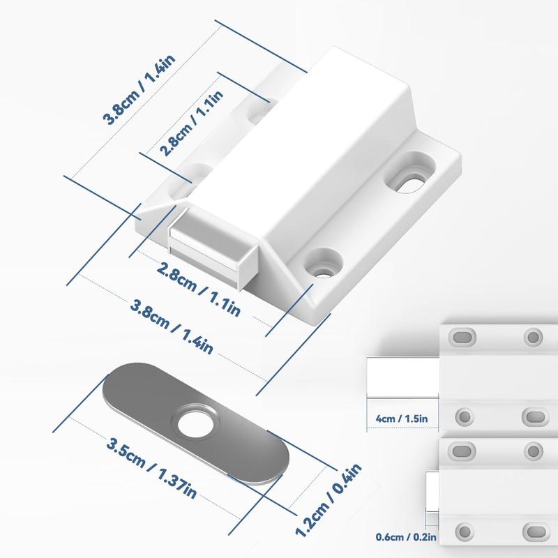 Magnetic Push Latches Without Nail Installation Tonitrui Push to Open