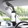 QYING - Soporte para visera solar para teléfono de coche,