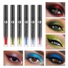 DE'LANCI Green Glitter Liquid Eye Shadow, Bright Glitter Eye Make-Up,