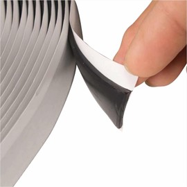 Butyl Rubber Sealant Tape, Butyl Rubber Sealant, RV and Marine Boat Windows and Sealing Butyl Tape, Outdoor Waterproof Putty Tape Rubber Caulking Tape (0.75in x 36.2in, Black)