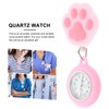 iplusmile Nurse Watch Retractable,Clip-on Hanging Pocket Watch, Cat Paw Shaped,