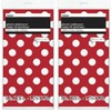 2 Pack Polka Dot Plastic Tablecloth, 108 x 54, Red