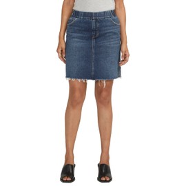 JAG Jeans Women's On-The-Go Mid Rise Skort, Lazy River Blue