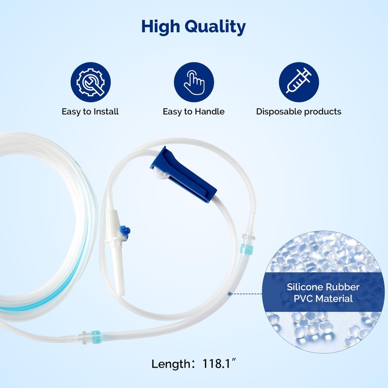 JMU 20 PCS Disposable Dental Implant Irrigation Tubing, Universal Type