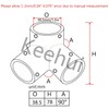 keehui Heavy Dudy 1.5 inch（38.5mm I.D.） Pipe Hand Rail Tee