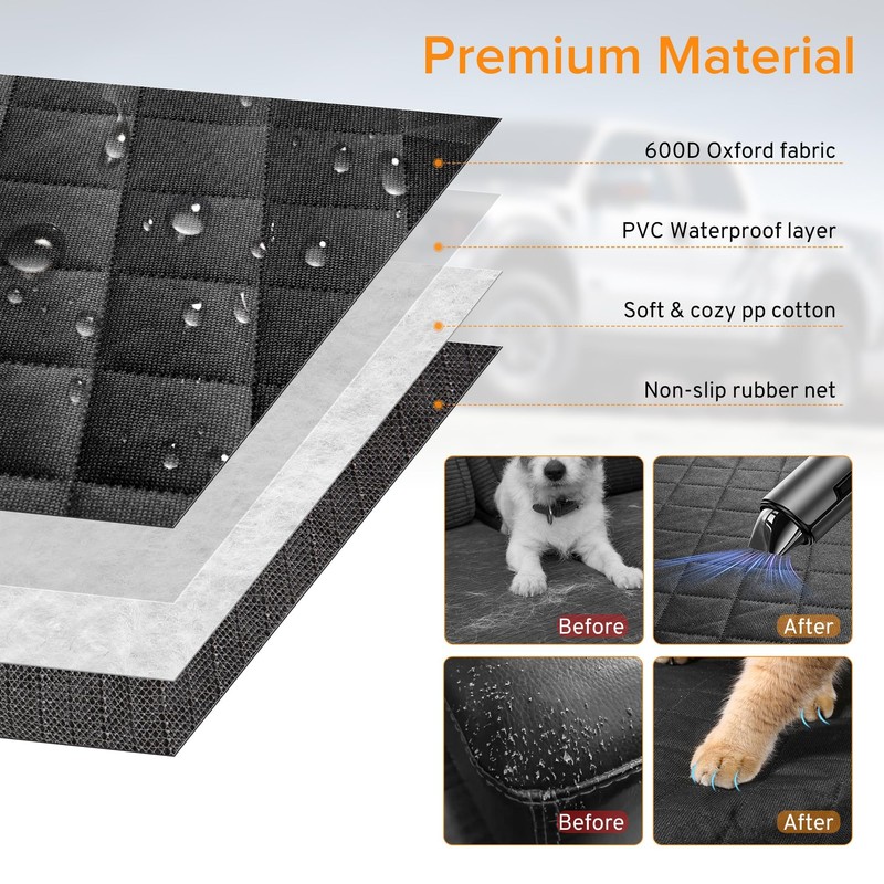 Dog Car Seat Cover for Back Seat for Toyota Sequoia