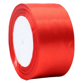 Fermore Satin Ribbon Wrapping Double-Sided Satin Hair Accessories, Crafts, Width 2.0 inches (5 cm) x Length 87.6 ft (22 m)