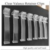 Valance Clips for Blinds - 3 Inch Clear Plastic Hidden