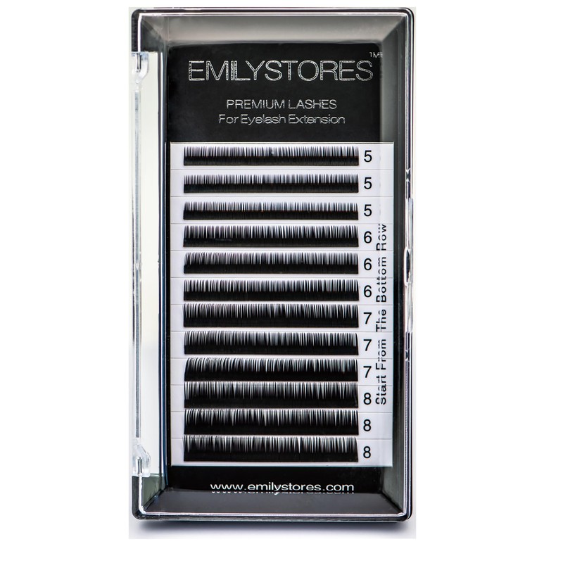 EMILYSTORES Bottom Lash Extension Eyebrow Eyelash Extensions Under Lower False