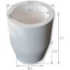 otoolworld Ceramic Melting Crucible Cup Furnace Melting Casting Refining Gold