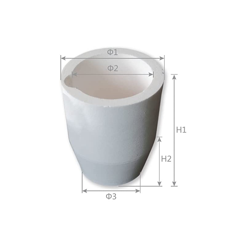 otoolworld Ceramic Melting Crucible Cup Furnace Melting Casting Refining Gold