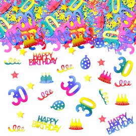 GoldRock Glitter Happy Birthday Confetti Table Decoration Birthday (Happy 30th Birthday)