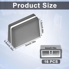 16pcs Fader Caps, Plastic Mixer Slider Fader Knobs for Pioneer DJM350, 400, 500, 700, 750, 800, 850, 900NEXUS, 900SRT, 900NXS2, 2000, 2000nexus Easily Install (Grey)