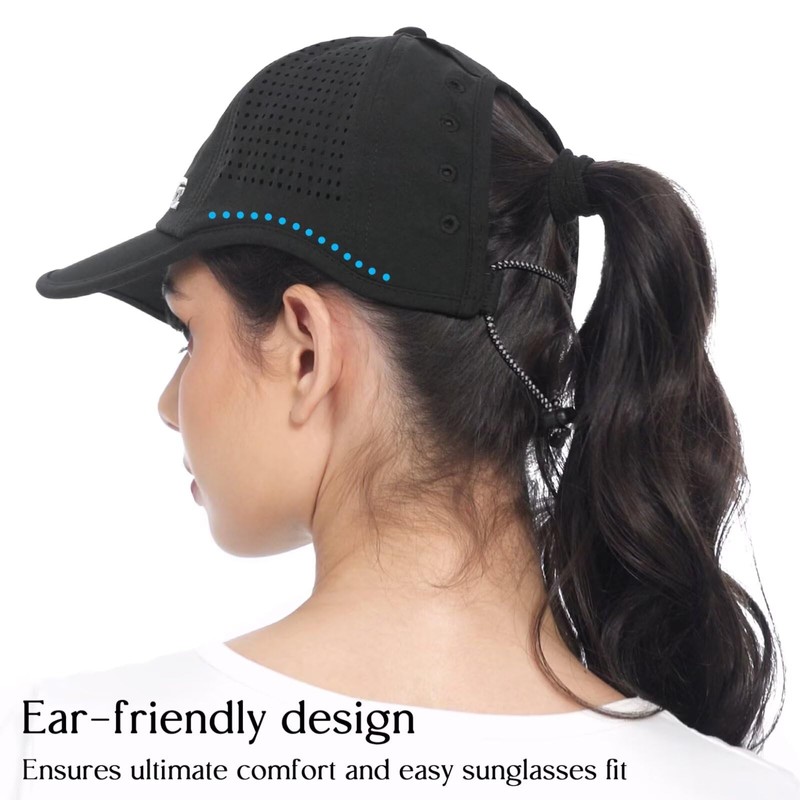 GADIEMKENSD Women's Sports Hat with Large Ponytail Hole, Performance Ponytail