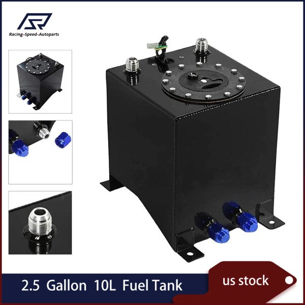 Racing_speed_autoparts Universal 2.5 Gallon Aluminum Level Racing Sender Drift Fuel