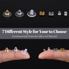 7 Styles Silicone Earring Backs Replacements for Studs/Droopy Ears/Heavy Earring,550Pcs