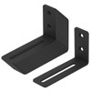 eoere 10 PCS 4" Black Adjustable L Corner Brace with