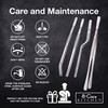 8-CREW KITCHEN Chef Tweezers - 3 Stainless Steel 8” Culinary