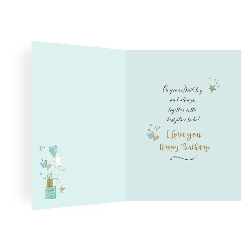 Piccadilly Greetings Modern Birthday Card Husband - 8 x 6