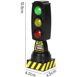 Black Mini Road Safety Signs Traffic Signal Traffic Lights Pretend Play Early Educational for Christmas Birthday Gifts Xmas Stocking Fillers,Novelty and Ornaments
