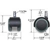 Rodines de hule protectores para piso Slipstick CB680 2" (set