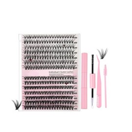 Kit de Extensiones de Pesta?as, Postizas Completo con 280 Individuale, Mezcla 30D 40D con Uni?n y Sellado Pesta?as Sujeci?n Fuerte, Pinzas de Pesta?as en Racimo Kits | 280 pestañas, mezcla 30D y 40D, 12-16mm, pinzas, cepillo especializado