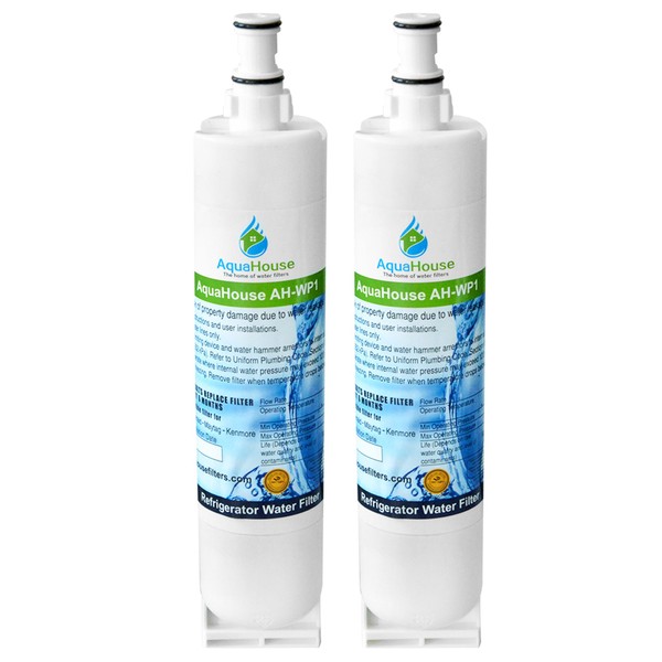 2x AH-WP1 kompatibel Wasserfilter für Whirlpool Kühlschrank SBS002, 4396508, 481281729632,