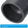 PATIKIL PVC Reducer Pipe Fitting 2.5x2 Inch Socket, Straight Coupling
