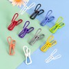 2 Inch Chip Clips White,Steel Clothes Pins Utility PVC-Coated Steel