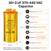 FrigeSwift 30+3uF CBB65 Dual Run Capacitor 370/440VAC 1-Pack