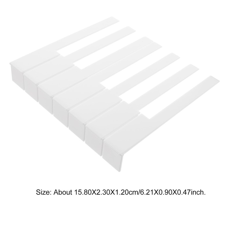 Vaguelly 52pcs Piano Keytops White Piano Keytops with Fronts Piano