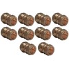 Pack of 10, 22mm Brass Compression Straight Couplers, WRAS Approved