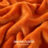 EHEYCIGA Fleece Blanket Orange Throws for Sofas Fluffy Warm Soft