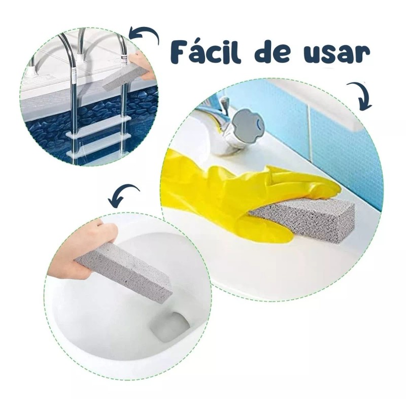 Veraly 5 Pzs Piedra Pómez Limpiadora Elimina Sarro Baños Cocina