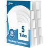 Dynta 3 Ring Binder Dividers with 5 Tabs Bulk 150