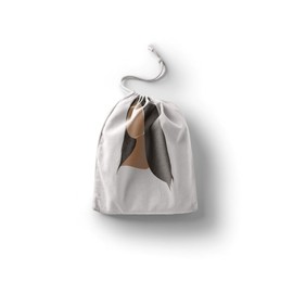 Le Jardin du Lin Printed Cotton Bags with Drawstring, Shopping Bag, Cloth Bag, Vegetable Bag, Reusable, Eco-Friendly, Multi-Purpose, Foldable, Size: 30 x 40 cm