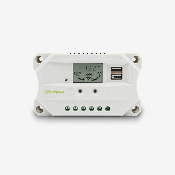 Newpowa 10A PWM Solar Charge Controller 12V/24V Auto Dual USB