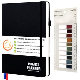 Project Planner: Management Notebooks Organizer & Work Log Book Tracker With Checklist Brainstorming for Entrepreneurs, Managers & Small Business Owners